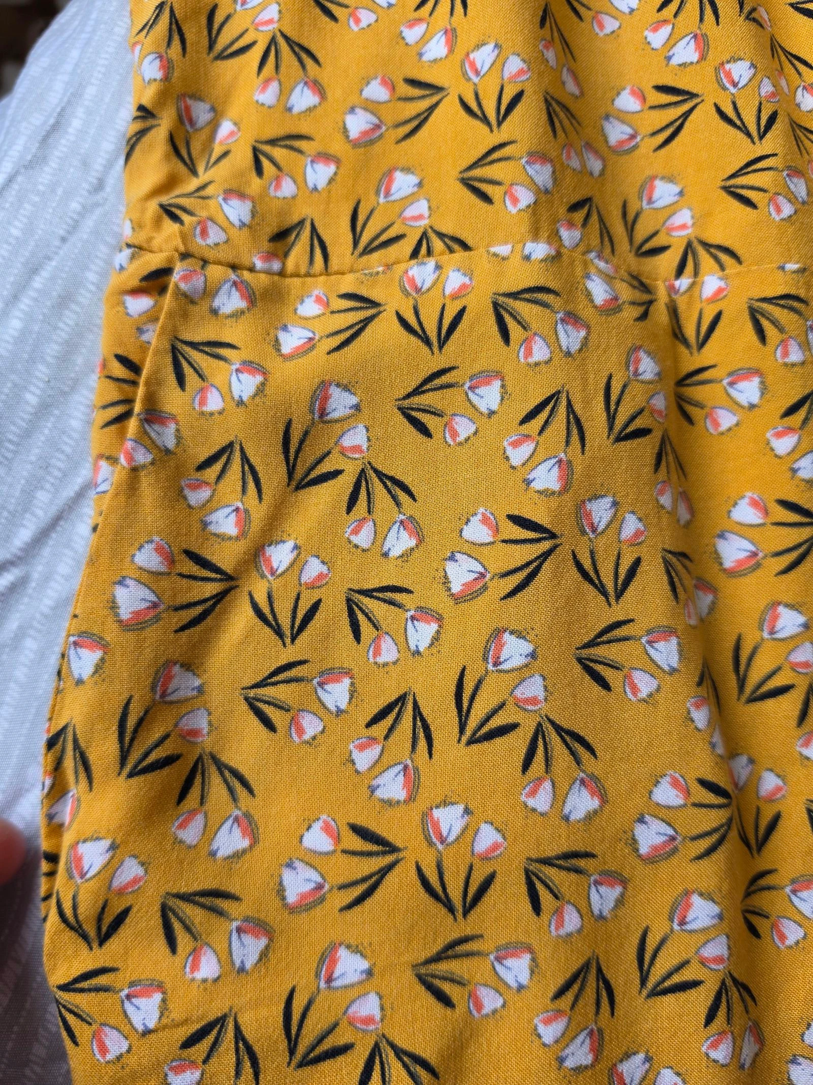 Combi-short fleuri Kiabi - Jaune moutarde - Taille 34 (XS) – photo 4